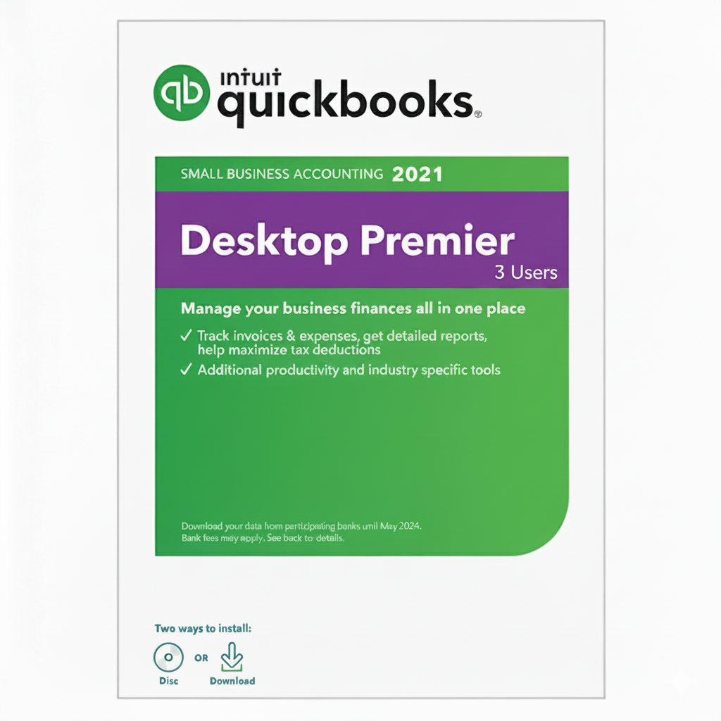 QuickBooks Desktop Premier 2021 | 3-Users Accounting Software